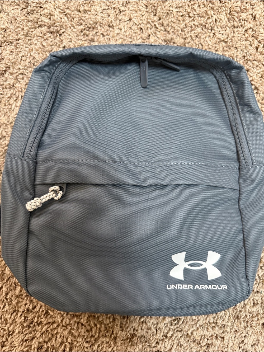 Under Armour Gray Women's Small Backpack with White Logo